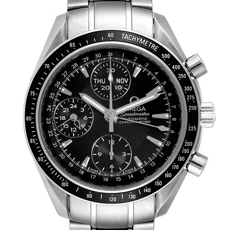 omega speedmaster day date automatic chronograph|omega speedmaster 3220.50.00.